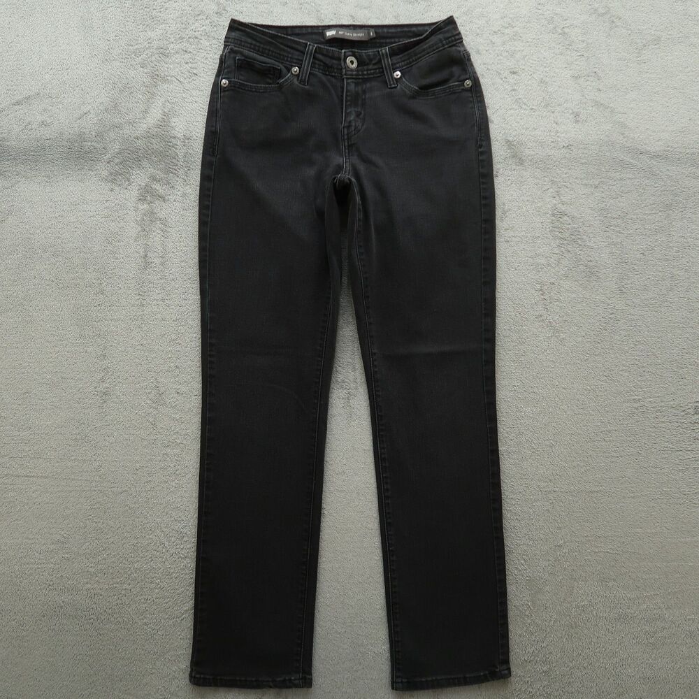 Levi's 529 Jeans Women's Size 4M Gray Low-Rise Curvy Straight Leg 31.5" Inseam